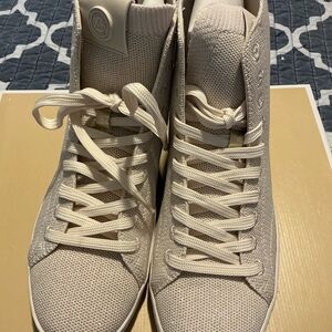 Michael Kors Beige High-Top Sneakers
